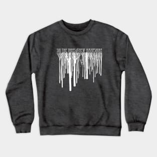 Ski the Trees in New Hampshire silhouette Crewneck Sweatshirt